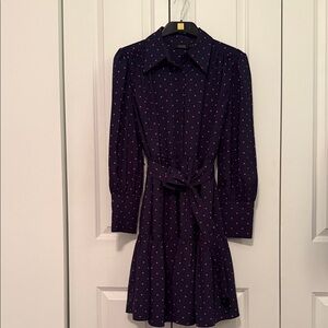 HALOGEN Navy Blue Heart Dress